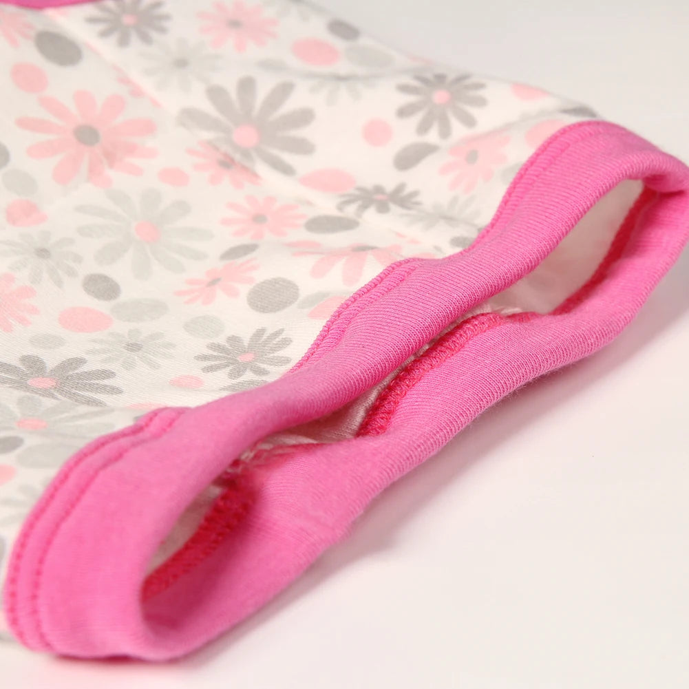 4Pcs Baby Training Pants Cotton Breathable 4 Layers Diapers Infant Toddler Washable Cloth Nappies Cartoon Absorbent Underwear