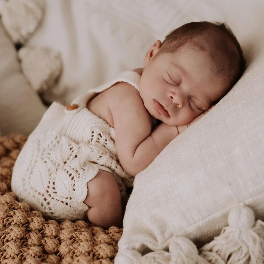 Newborn Props Bodysuit Cotton Material Hollow Out For Photography