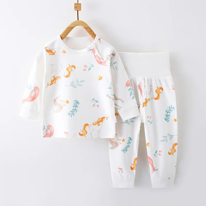 Autumn Newborn Baby Pure cotton underwear sets