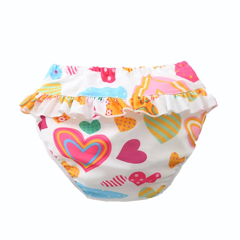 Baby Cloth Diaper Cartoon Print Nappy Training Pants Water Proof