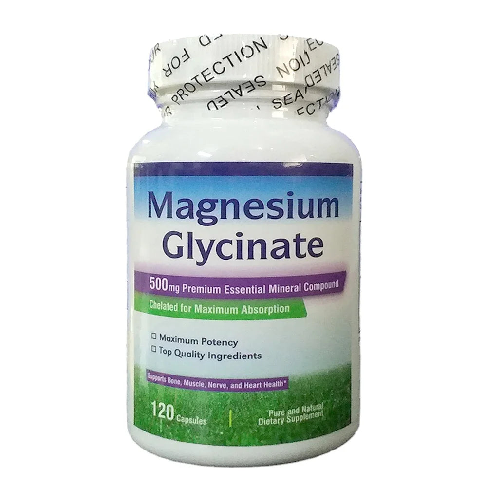 60 Pills Magnesium glycine capsule dietary supplement health food