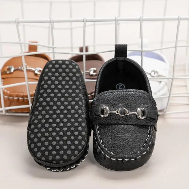 New Baby Shoes Casual Shoes Leather Non-slip Walkers 3-colors 0-18M