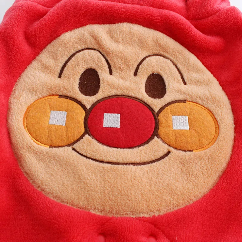 Baby Rompers Newborn Cartoon Anpanman Print Jumpsuit