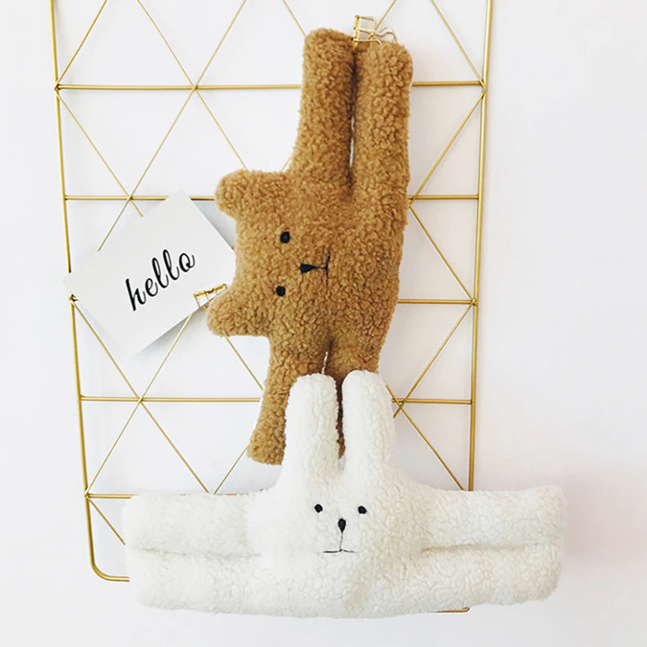 40cm Baby Care Door Stopper Cute Bear Rabbit Soft Sheep Fleece Baby Safety Mat Door Lock Guard Newborn Children Finger Protector