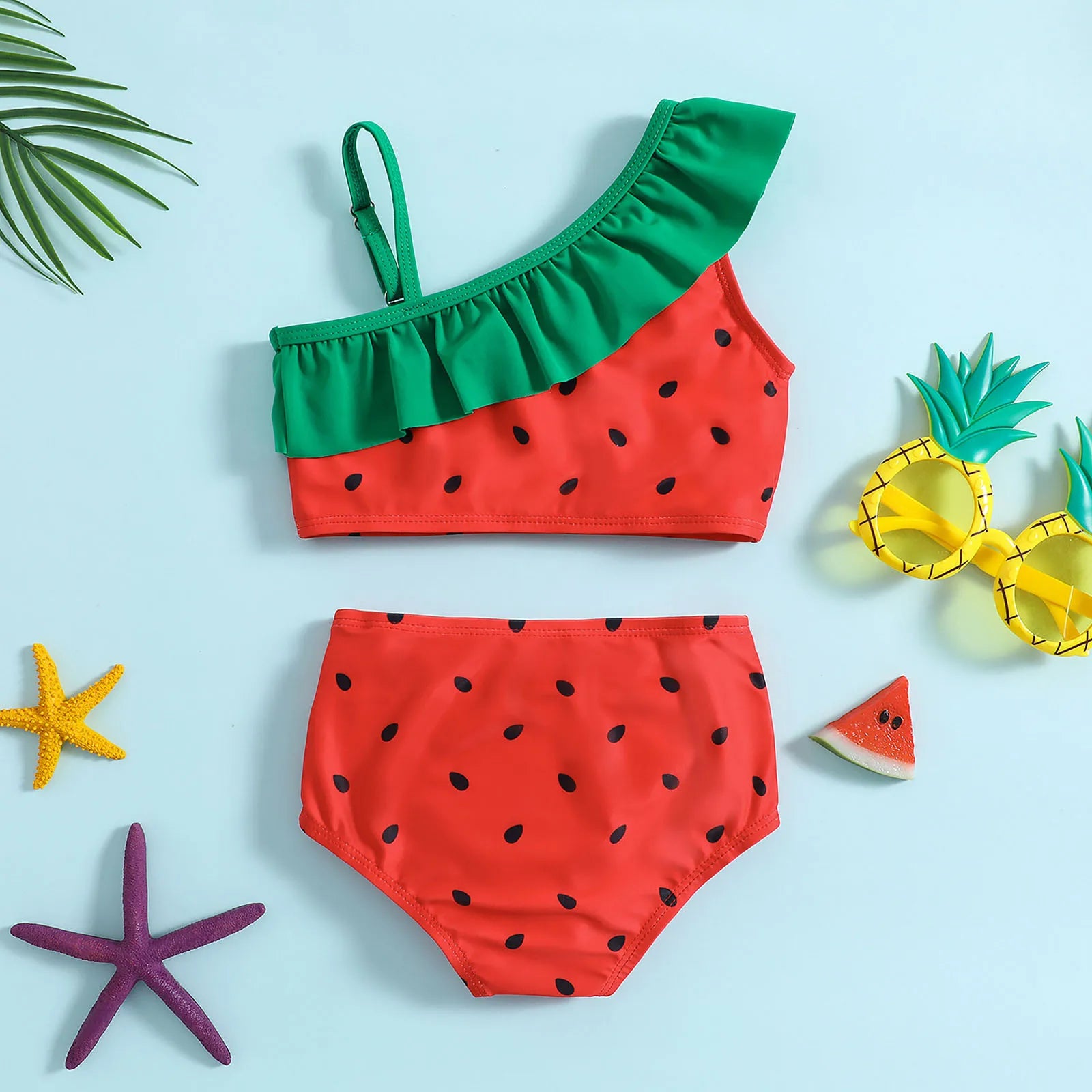 Toddler Kids Baby Girl Swimsuits Cute Watermelon