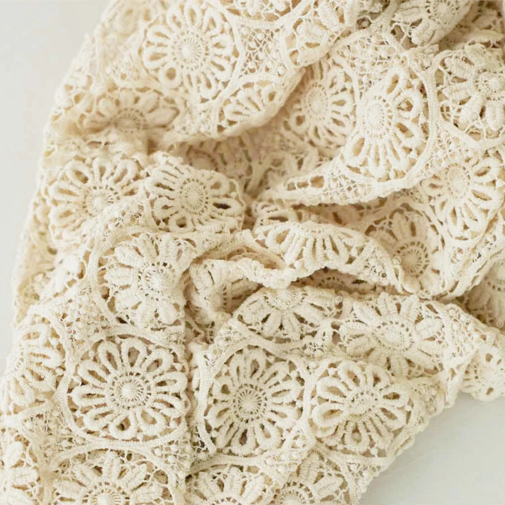 Lace Baby Blanket Newborn Photography Props Cotton