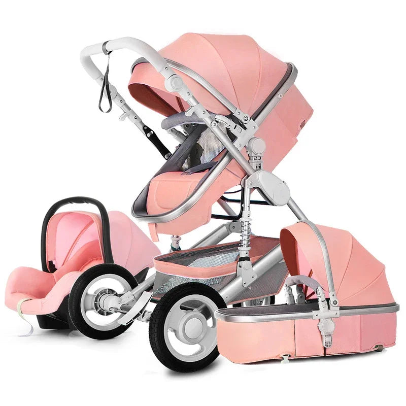 3 in 1 With Car Seat Stroller Luxury Travel Pram Car seat and Stroller Baby Carrier Pushchair