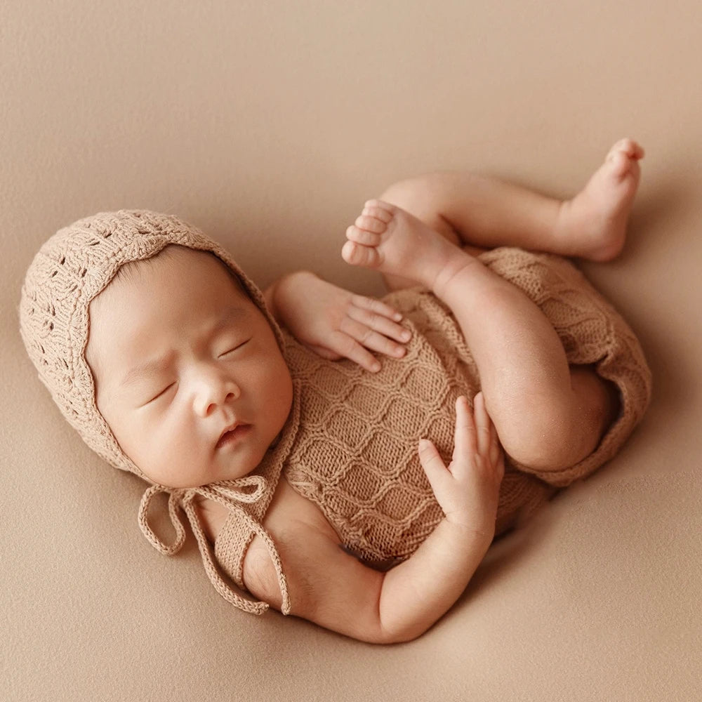 Knitted Newborn Girl Outfit Baby Photography Props