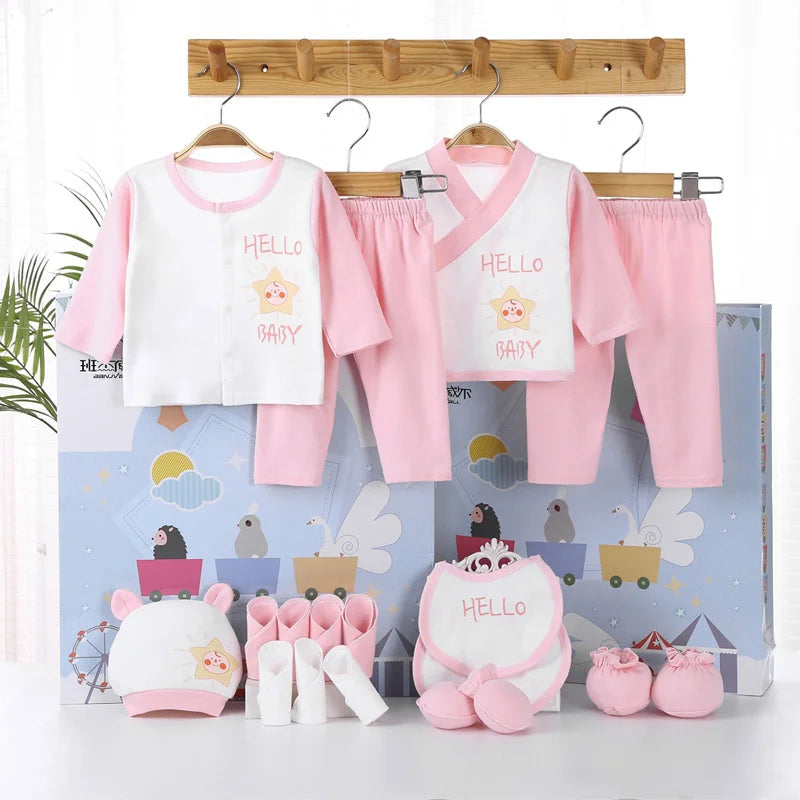 18piece/set Newborn Baby Clothes Soft Infant Cotton Clothing Gift Set