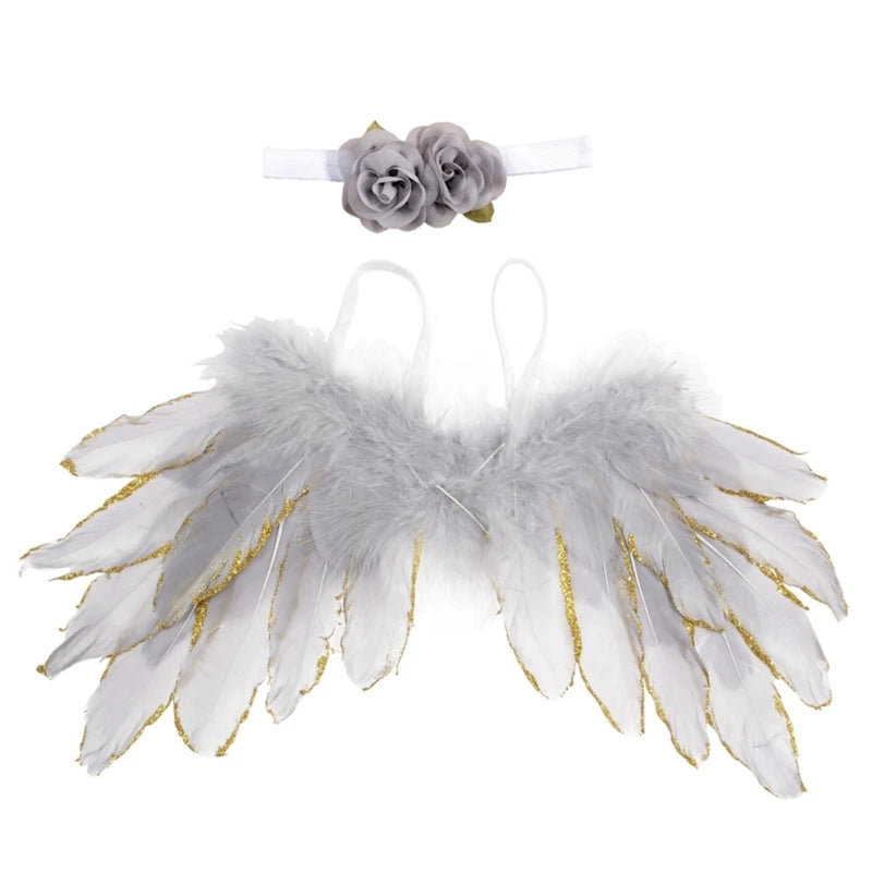 Baby Angel Wing with Headband Photo Shooting Accessories