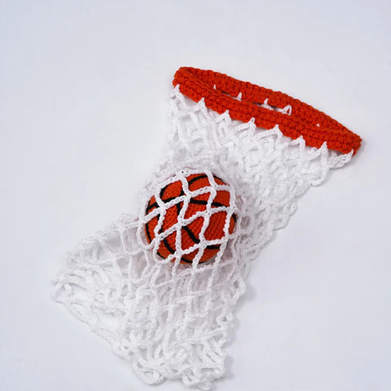 Newborn Clothing Crochet Net + Basketball Props
