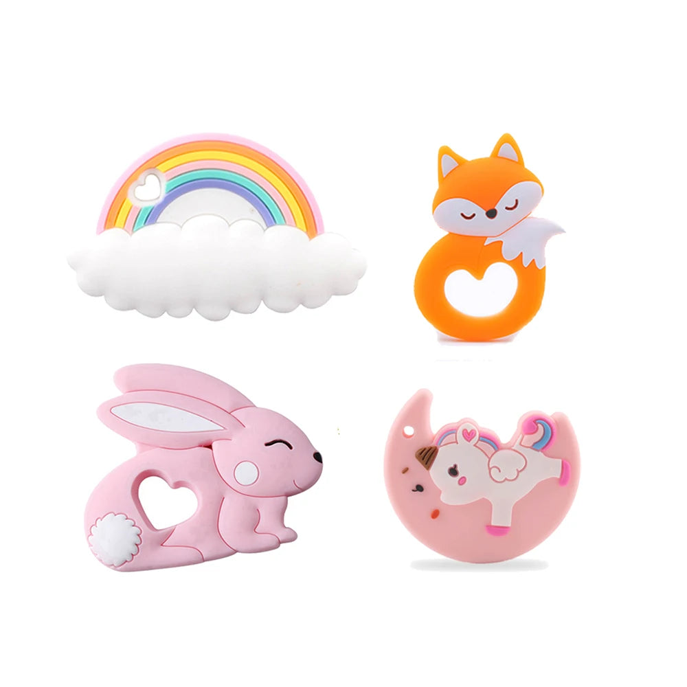Baby Silicone Rabbit Teether Nursing Accessories