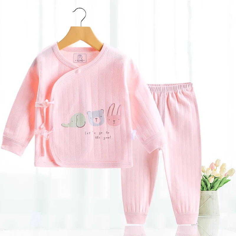 Autumn 0-6 Months Infant Clothing Set Cotton Newborn Boys Underwear
