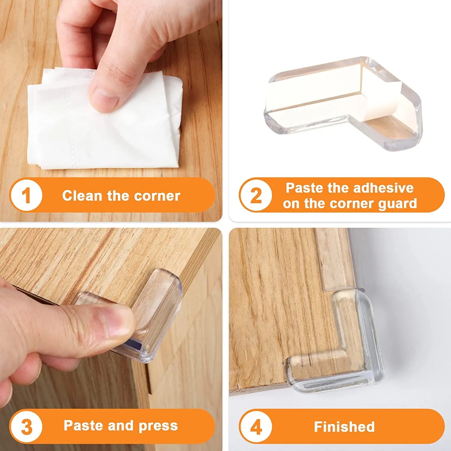 10pcs Baby Safety Silicone Protector Table Corner