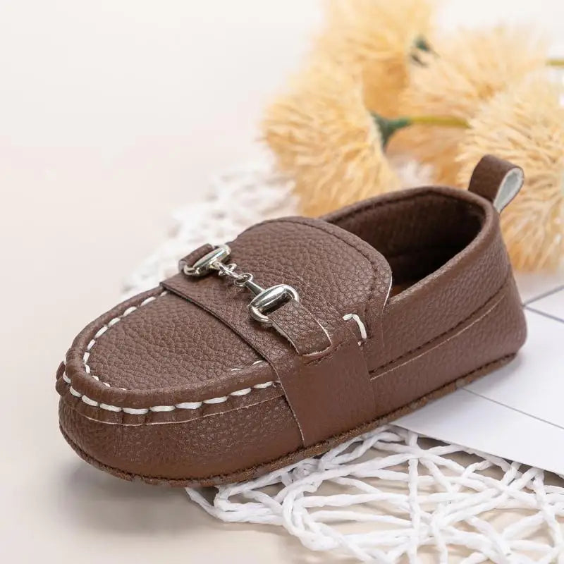 New Baby Shoes Casual Shoes Leather Non-slip Walkers 3-colors 0-18M