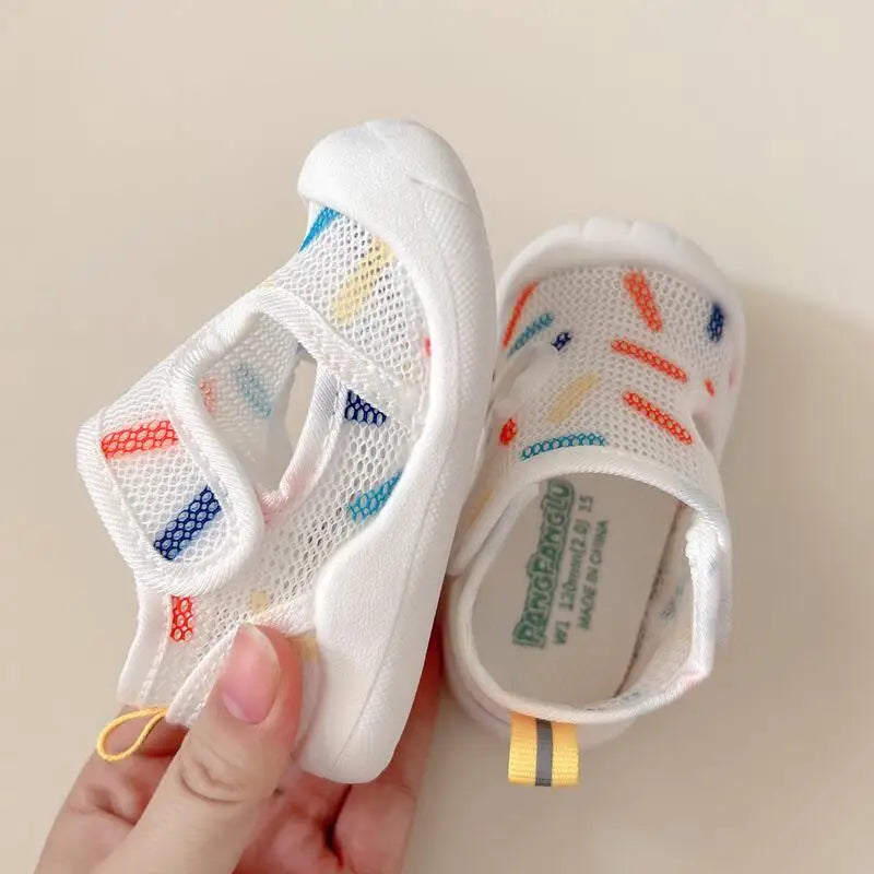 1-4T Baby Sandals Summer Breathable Air Mesh Unisex Shoes Anti-slip