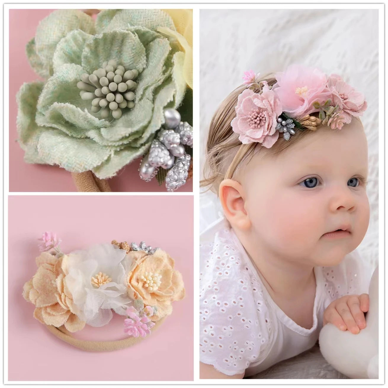 Baby Newborn Head Flower Toddler Florals Headwear