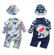 Baby Swimwear Boys Zip Sunsuit
