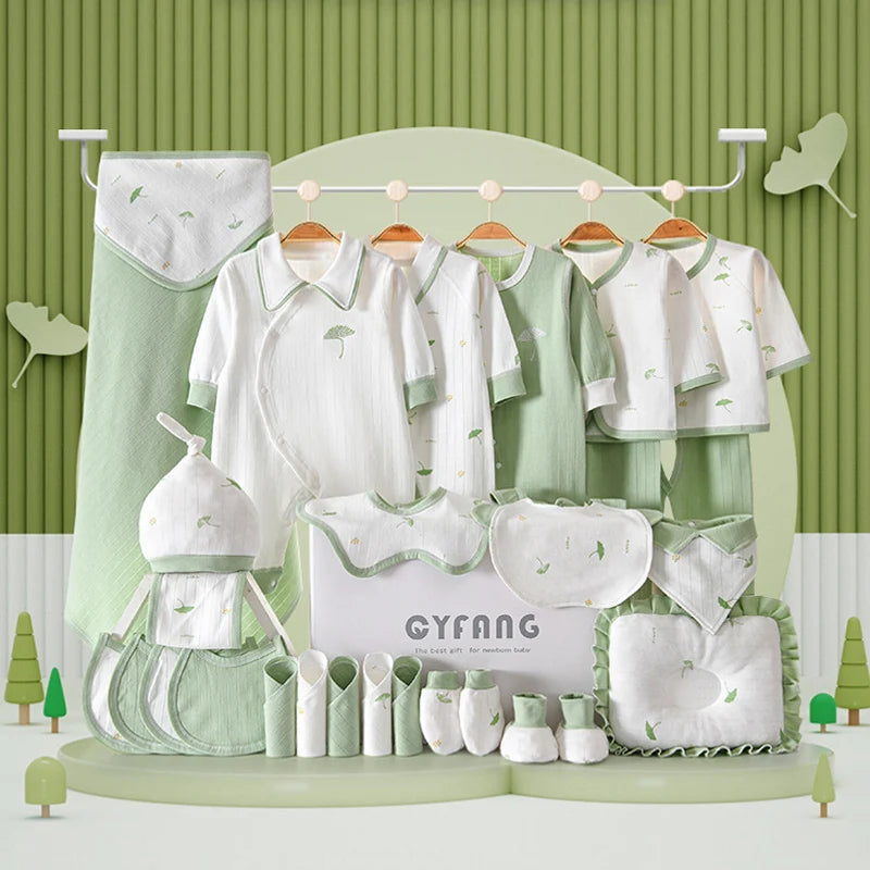 22/24/26/28 Pieces Newborn Baby Set Clothes Four Seasons 100% Cotton