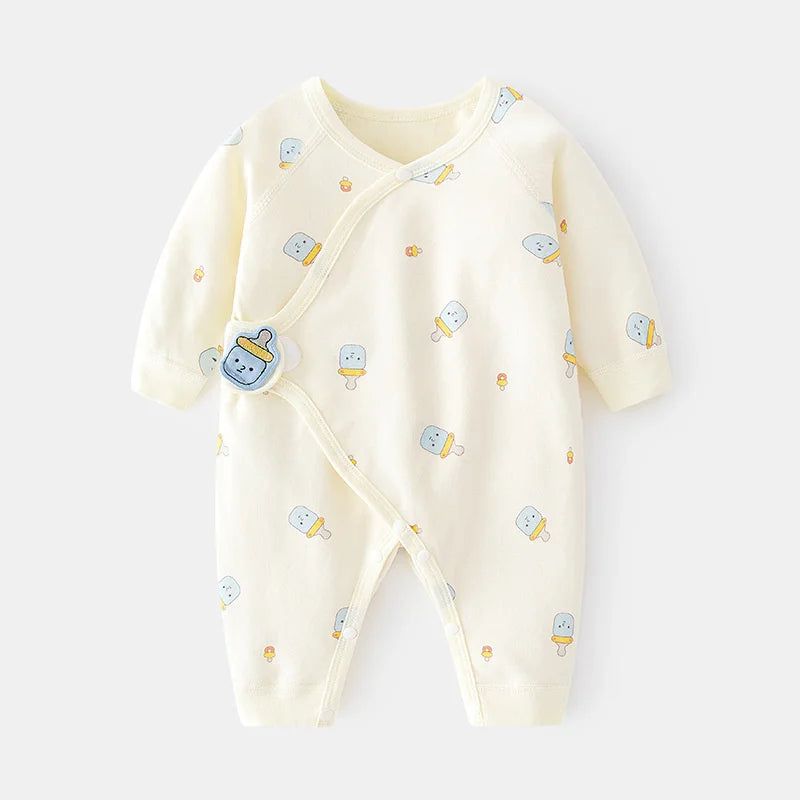0-6Month Newborn Baby Girl Boy Cotton Soft Infant Jumpsuit
