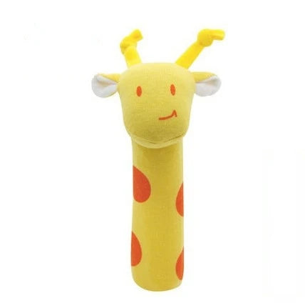 Colourful Animal Rattle Plush Stuffed Handbell Baby Soft Rattle Toys