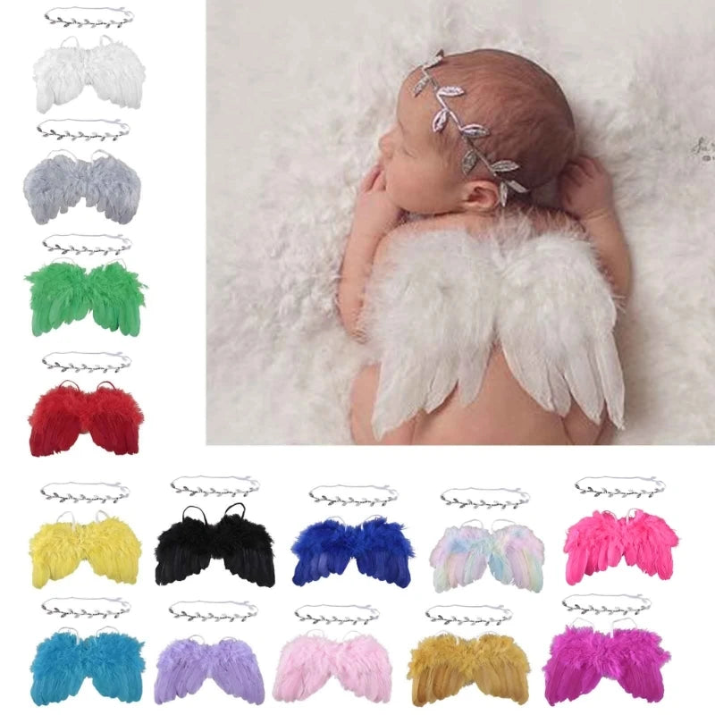 Baby Angel Wing with Headband Photo Shooting Accessories