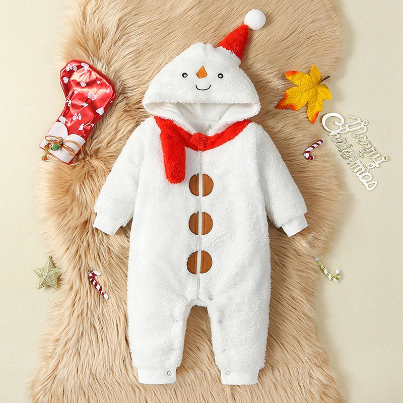 0-24MNewborn Toddler Baby Girls Boys Christmas Romper