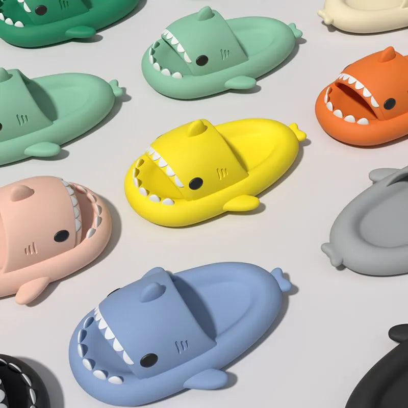 Slippers Shark Flip Flops Soft Sole Cartoon Slipper