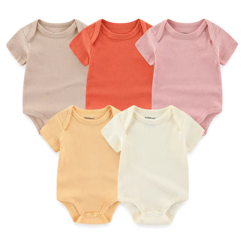 5Pieces Cotton Baby Boy Clothes Set Bodysuits
