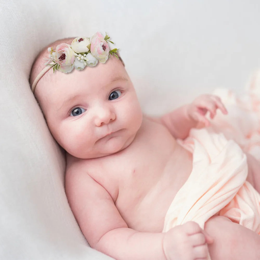 New Hot Flower Super Elastic Baby Headband