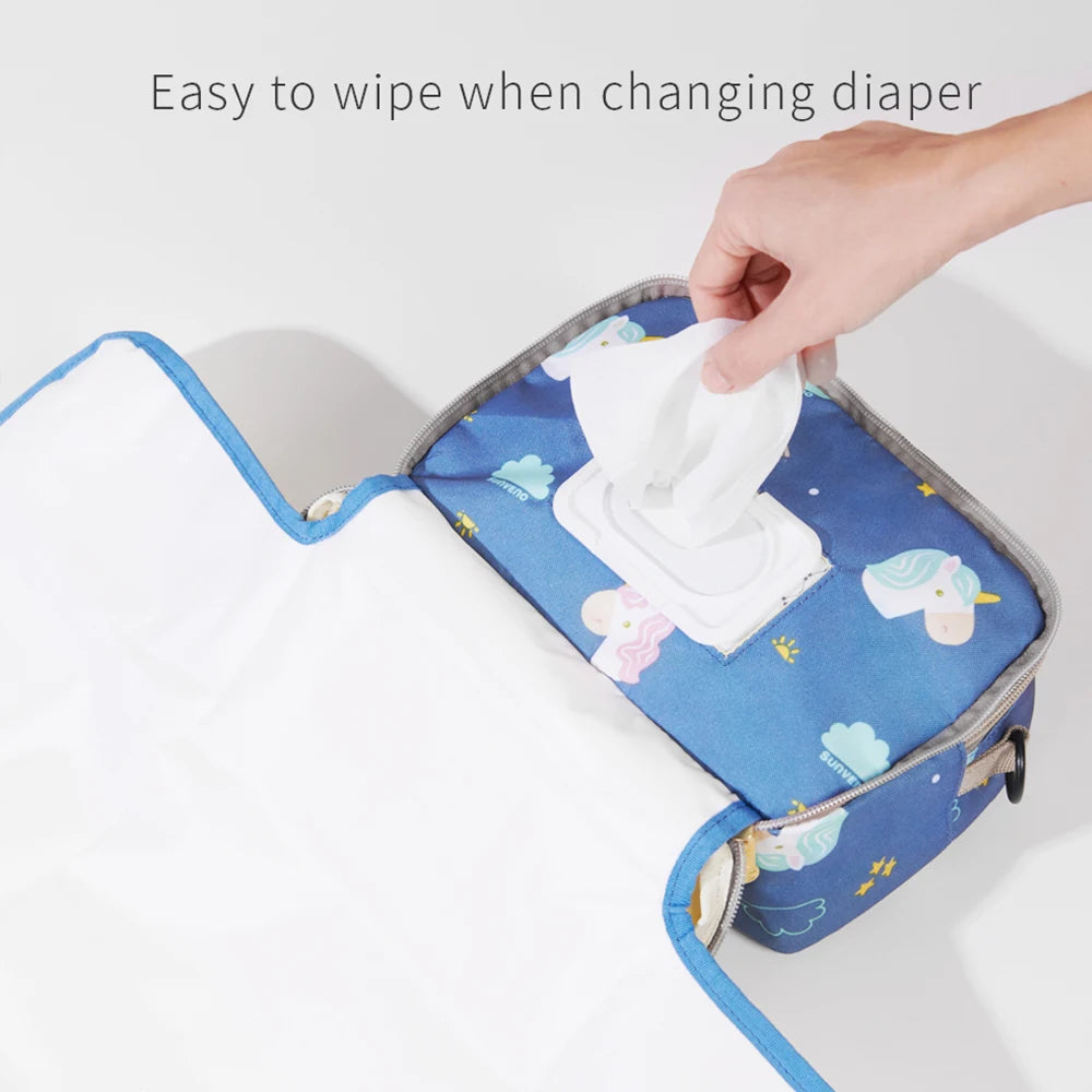 2in1 Portable Diaper Changing Bag Waterproof Changing Pad