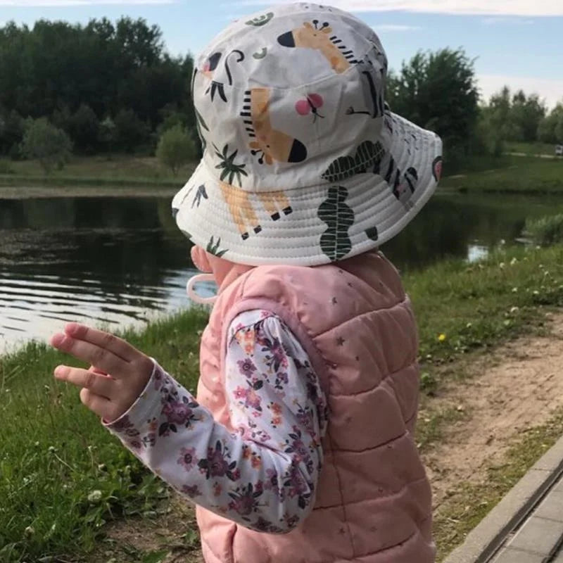 Summer Panama Baby Cartoon Fisherman Hat