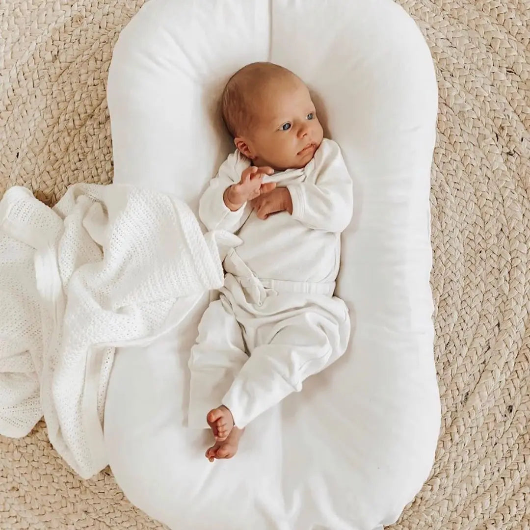 75*45cm Baby Nest Organic Cotton Baby Crib Baby Lounger Infant Floor Seat