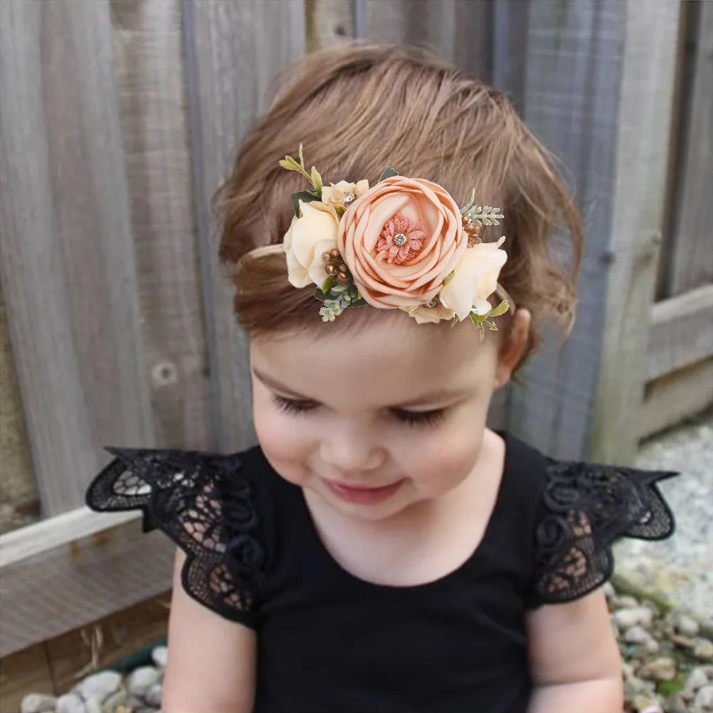 New Hot Flower Super Elastic Baby Headband