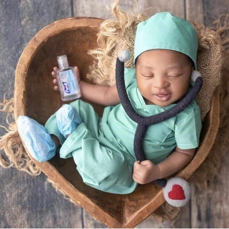 Newborn Photography Props Baby Baseball Outfits Set