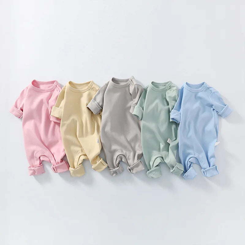 Spring 2024 Infant Jumpsuit Solid Color Comfort Cotton