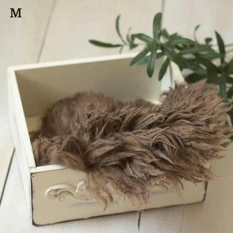 High Quality Wool Blanket Newborn Baby Photo Props Hand Made