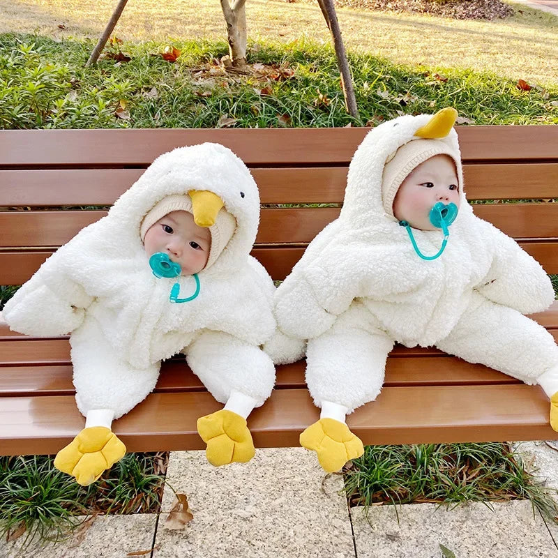 2024 Babies Newborn Girls Boys Clothes Duck & Cute Design Bodysuit & One Piece Padded for Babies Rompers 5-day Shipping Hoodies