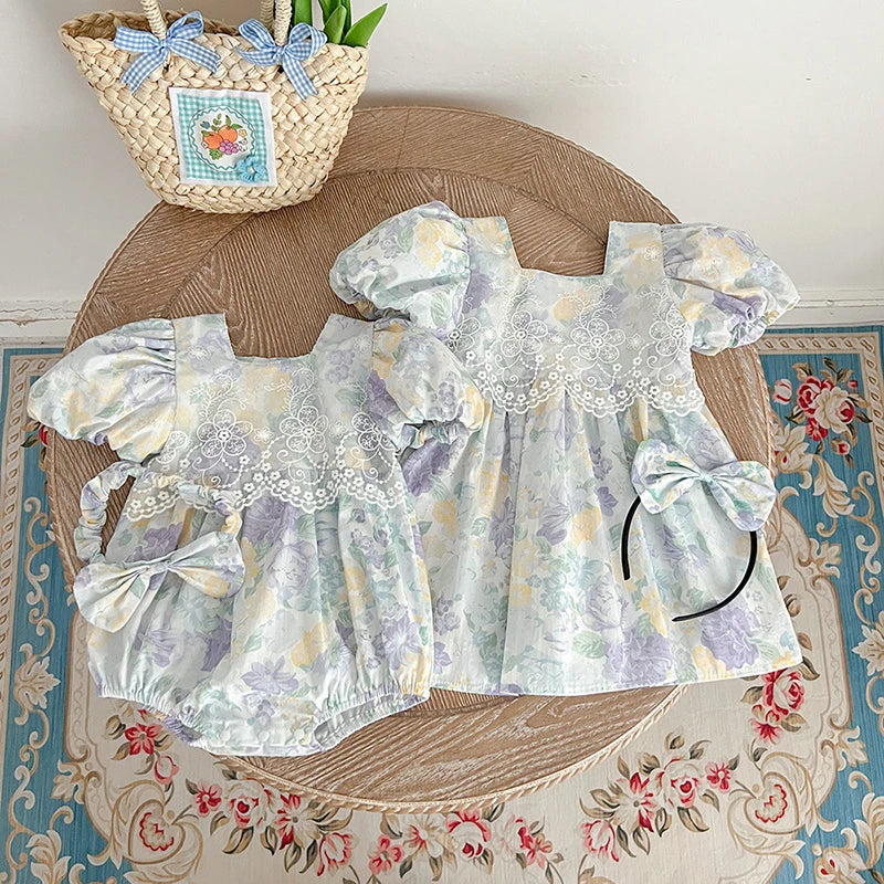 Toddler Infant Baby Sweet Lace Dress Summer Baby Girls