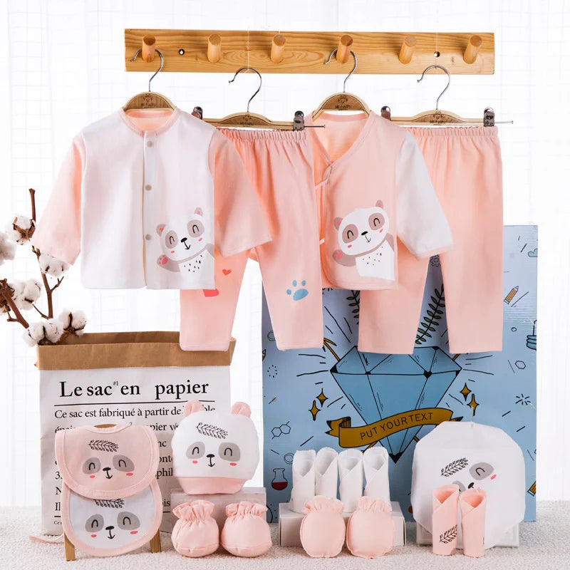 18piece/set Newborn Baby Clothes Soft Infant Cotton Clothing Gift Set