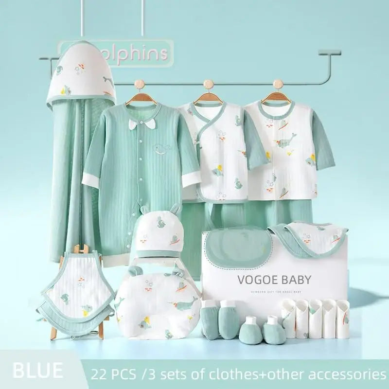 18/22/26 PCS Newborn Baby Gift 100% Cotton 0-6 Months No Box
