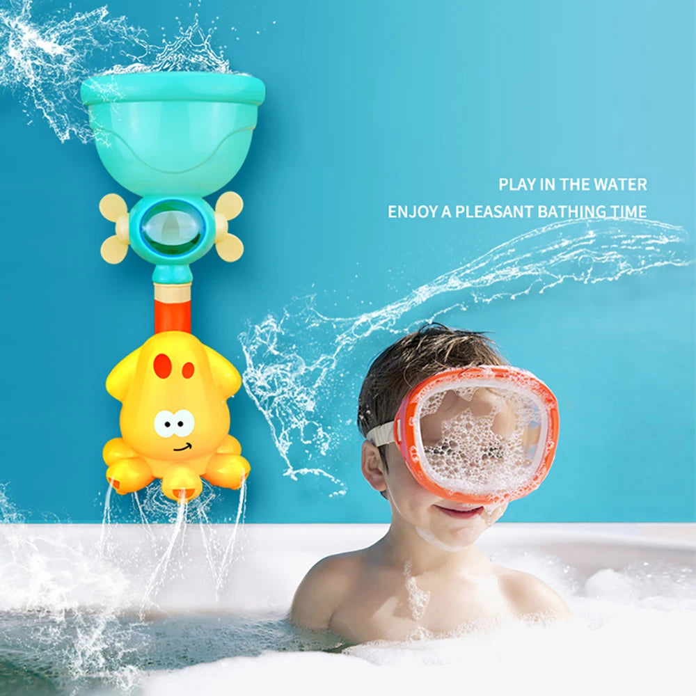 Baby Bath Toys Bathtub DIY Pipes Tubes Bath Time Water Game