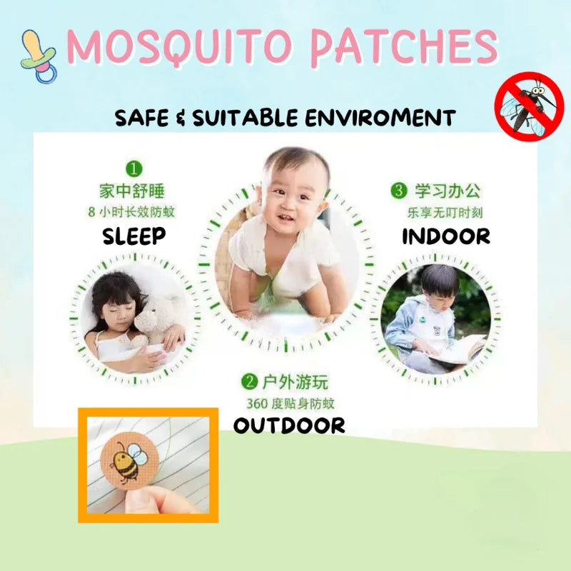 6/36/60/120PCS Anti Mosquito Repellent Patches Baby Kids Mosquito Patch Tampalan Anti Nyamuk Health Care Tool Adult Pregnant Hot