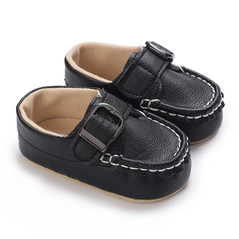 Newborn Baby Prewalker Casual Shoes Leather Non-Slip Soft 0-18M