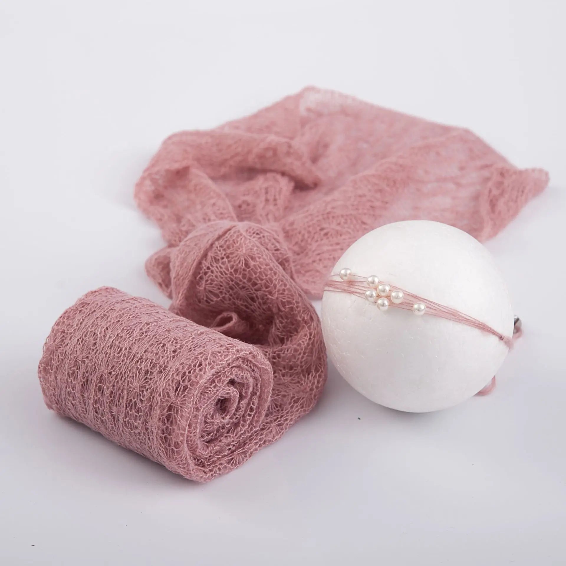 Newborn Photography Props Wrap Soft Mohair Knitted Blanket