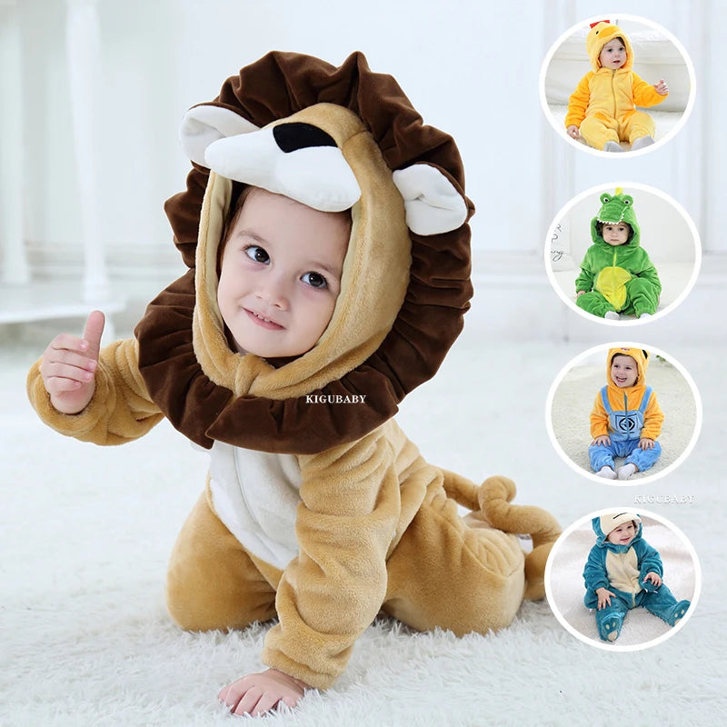 Animal Lion Infant Baby Cosplay Costume Kigurumis Playsuit