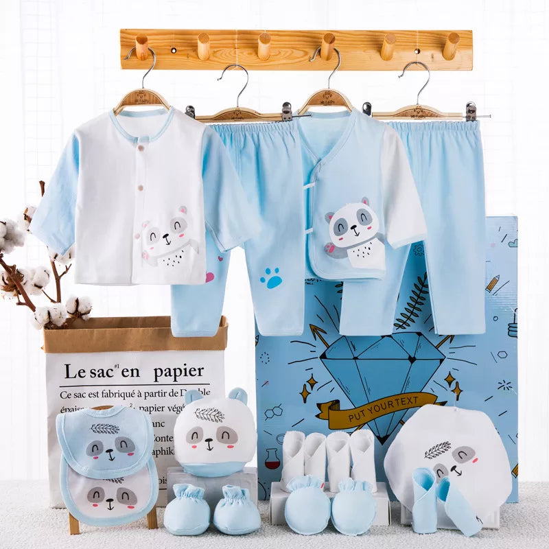 18piece/set Newborn Baby Clothes Soft Infant Cotton Clothing Gift Set