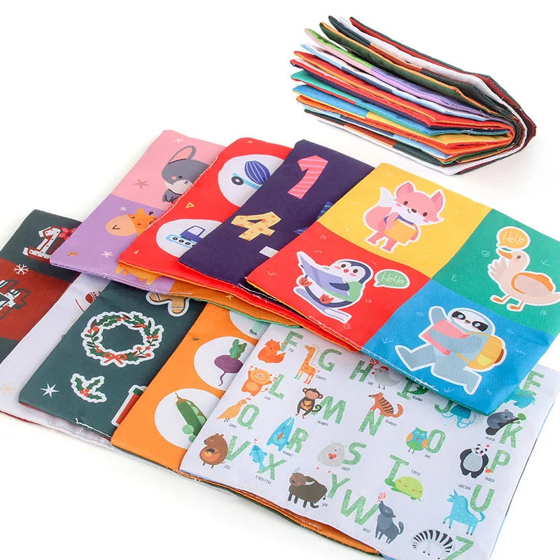 Baby Sensory Toys Infant Pull Along Magic Tissue Box Montessori Toy for 6-12 Months