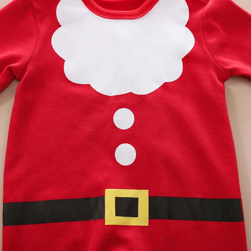 0-18M Baby Jumpsuit Santa Claus Elf Deer Jumpsuit