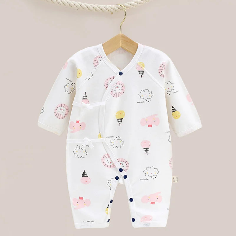 Baby Clothes V-Neck Sleepwear Newborn Cotton Baby Clothing